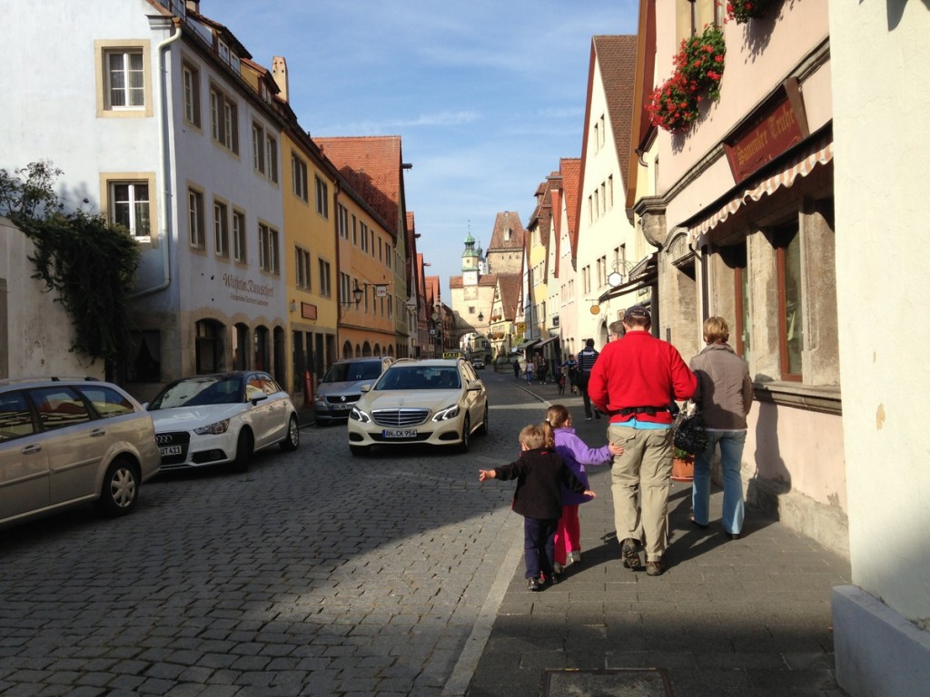 Rothenburg ob der Tauber (not to be confused with the other Rothenburg - careful with that GPS) has a remarkable preserved medieval center, with an amazing city wall you can walk on.  There's lots of great shopping, some very nice restaurants, and beautiful old buildings.